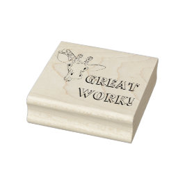 Briefmarke zur Förderung von Giraffe Rubber Gummistempel