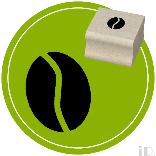 Briefmarke zur Loyalität der Kaffeebohnen Gummistempel