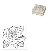 Briefmarke zur Rose Gummistempel (Stempel)