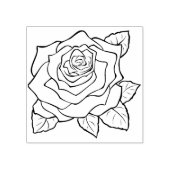 Briefmarke zur Rose Gummistempel (Prägung)