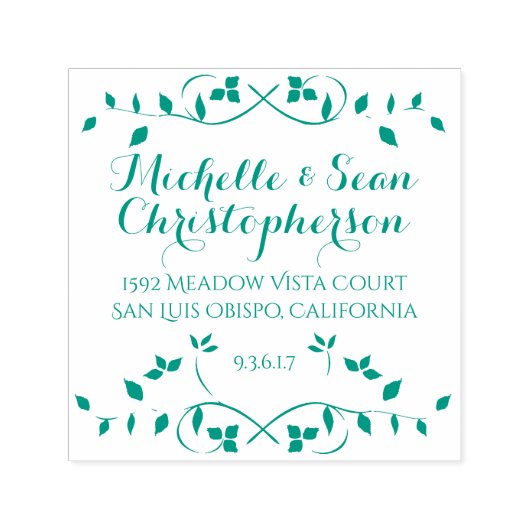 Briefmarke zur selbstfärbenden Rücksendeadresse an Permastempel (Design)