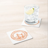 Briefmarke zur Stornierung von London Rechteckiger Pappuntersetzer (Vor Ort)