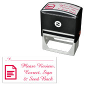 Briefmarke zur Überprüfung von Dokumenten Permastempel (Beispiel)