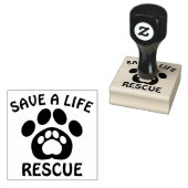 Briefmarke zur Unterstützung von Rettungshunden Gummistempel (Stempel)