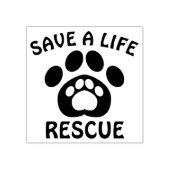 Briefmarke zur Unterstützung von Rettungshunden Gummistempel (Prägung)