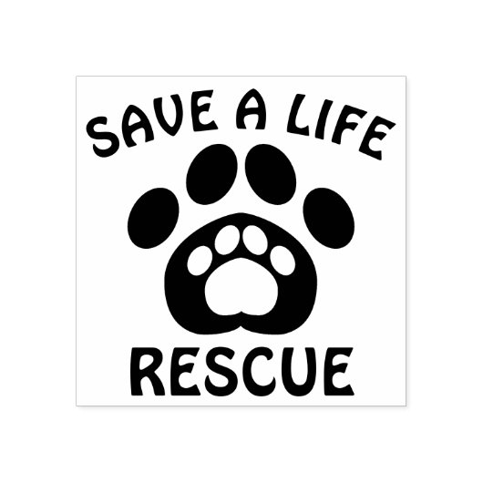 Briefmarke zur Unterstützung von Rettungshunden Gummistempel (Prägung)