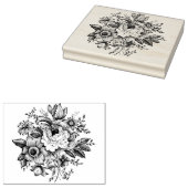 Briefmarke zur Vintagen französischen Rose Gummistempel (Stempel)