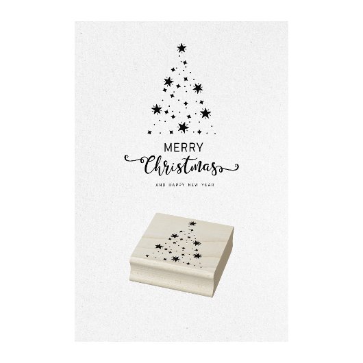 Briefmarke zur Weihnachtssterntreppe-Briefmarke Gummistempel