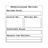 Briefmarke zurückgeben gummistempel (Prägung)