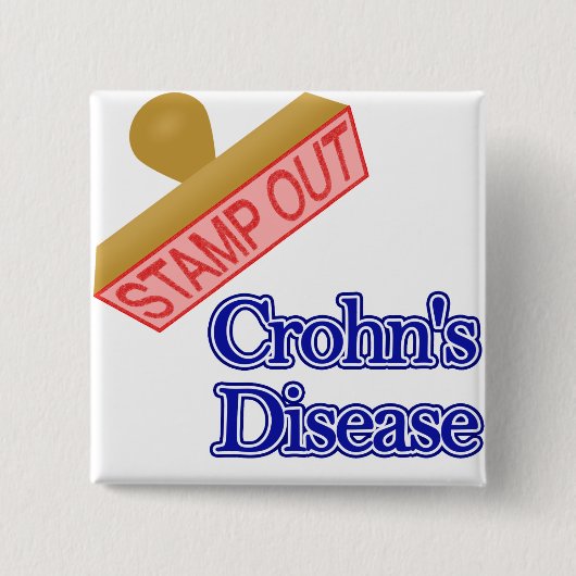 Briefmarkeheraus Crohns Krankheit Button (Vorderseite)