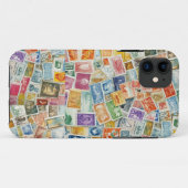 Briefmarken Aquarell Case-Mate iPhone Hülle (Rückseite (Horizontal))
