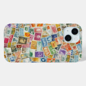 Briefmarken Aquarell Case-Mate iPhone Hülle (Rückseite (Horizontal))