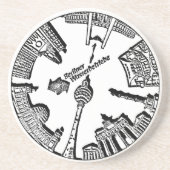 Briefmarken-Entwurf Getränkeuntersetzer (Vorne)