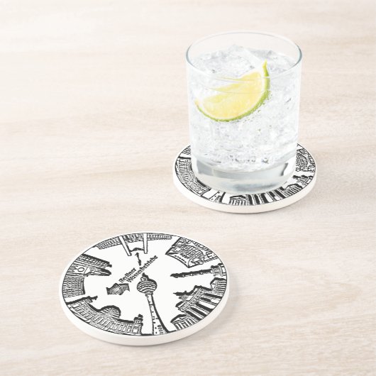 Briefmarken-Entwurf Getränkeuntersetzer (Seite)