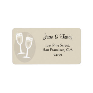 Briefmarken für Hochzeitadresse Adressaufkleber