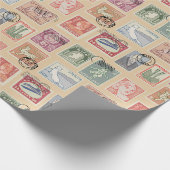 Briefmarken Geschenkpapier (Ecke)