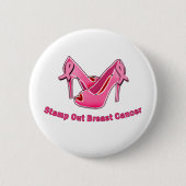 Briefmarken-heraus Brustkrebs-Stiletts Button (Vorderseite)