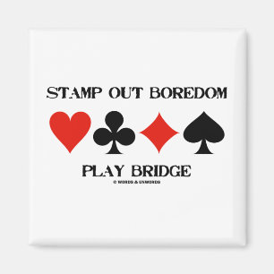 Briefmarken-heraus Langeweile-Spiel-Brücke Magnet
