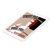 Briefmarken-heraus Syphilis und Gonorrhöe Magnet (Linke Seite)