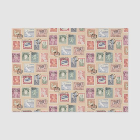 Briefmarken Seidenpapier (Vorderseite)