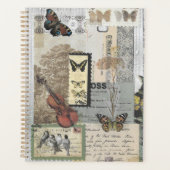 Briefmarken Vintage-Ephemera Decoupage Planer (Vorderseite)