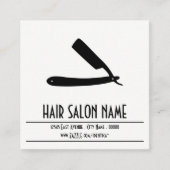 Briefmarkenkarte des geraden Rasiermessers Treuekarte (Vorderseite)