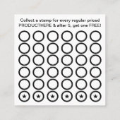 Briefmarkenkarte des KAUFES 5 Treuekarte (Rückseite)