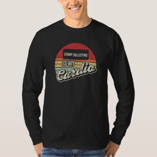 Briefmarkensammeln ist mein Cardio Vintage Retro   T-Shirt