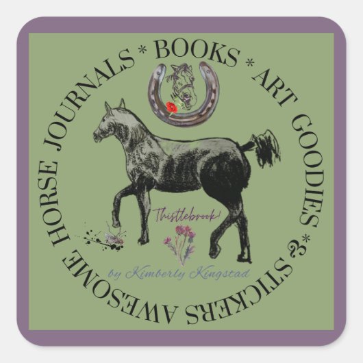 Briefmarkenumschlag Quadratischer Aufkleber (Vorderseite)