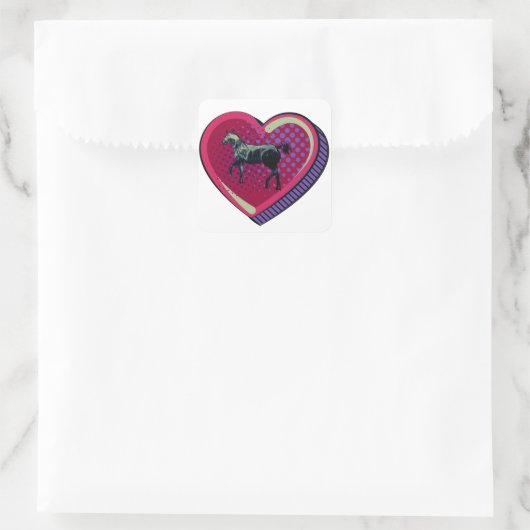 Briefmarkenumschlag Quadratischer Aufkleber (Tasche)