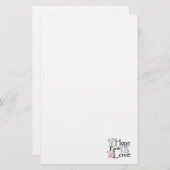 Briefpapier "der chinesischen Symbole" (Vorne/Hinten)