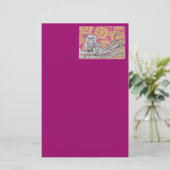 Briefpapier der Eulen-6 (Stehend Vorderseite)