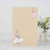 Briefpapier der Fashion Bride Neutral Group (Stehend Vorderseite)
