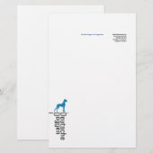 Briefpapier Deutsche Doggen (Vorne/Hinten)
