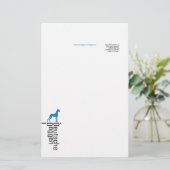 Briefpapier Deutsche Doggen (Stehend Vorderseite)