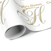 Briefpapier für das Hochzeitstich H Geschenkpapier (Rolleneckpunkt)