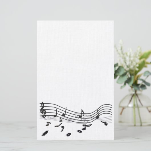 Briefpapier für Musikfreunde (Stehend Vorderseite)