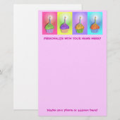 Briefpapier - Geburtstags-kleine Kuchen (Vorne/Hinten)