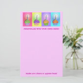 Briefpapier - Geburtstags-kleine Kuchen (Stehend Vorderseite)