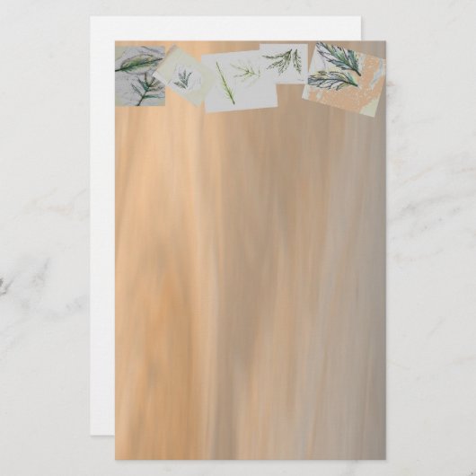 Briefpapier gemalte Wüste (Vorne/Hinten)