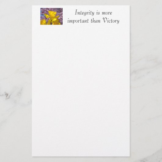 Briefpapier-Integrität wichtiger als Sieg Briefpapier (Vorderseite)