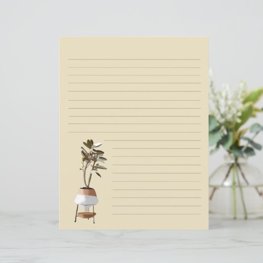 Briefpapier mit Eukalyptus Tree (Stehend Vorderseite)