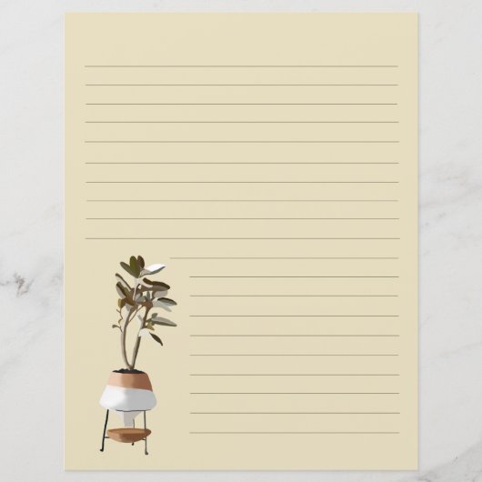 Briefpapier mit Eukalyptus Tree (Vorderseite)