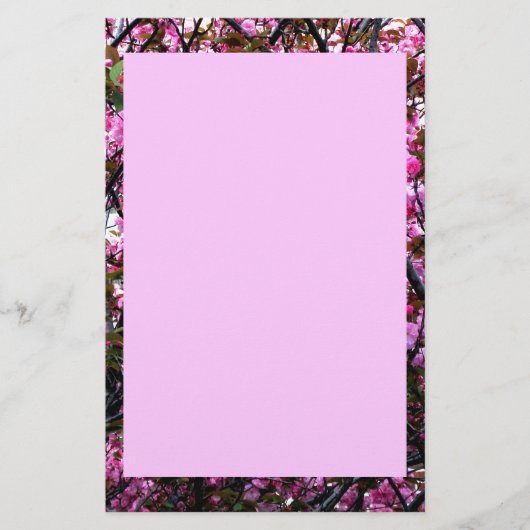 Briefpapier mit Kirschblüten-Foto (Vorderseite)
