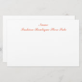 Briefpapier-Papier Briefpapier (Vorne/Hinten)