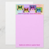 Briefpapier - Pop-Kunst-Tom-Katze (Vorne/Hinten)