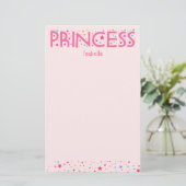Briefpapier Prinzessin Girl (Stehend Vorderseite)