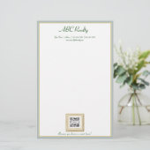 Briefpapier-Schablone ABC-Grundstück Briefpapier (Stehend Vorderseite)