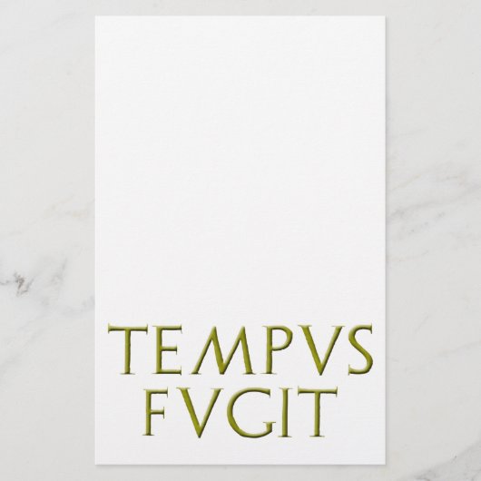 Briefpapier TEMPUS Fugit (Vorderseite)