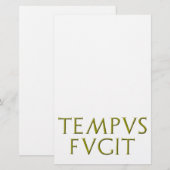Briefpapier TEMPUS Fugit (Vorne/Hinten)